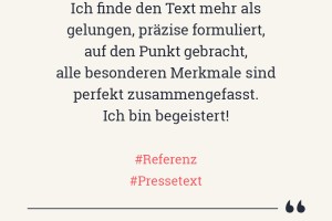 Referenz Pressetext