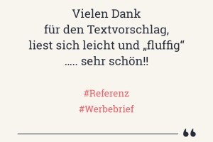 Referenz Werbebrief