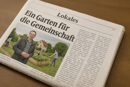 Artikel in einer lokalen Zeitung (KI-Symbolbild) Artikel in einer lokalen Zeitung (KI-Symbolbild)