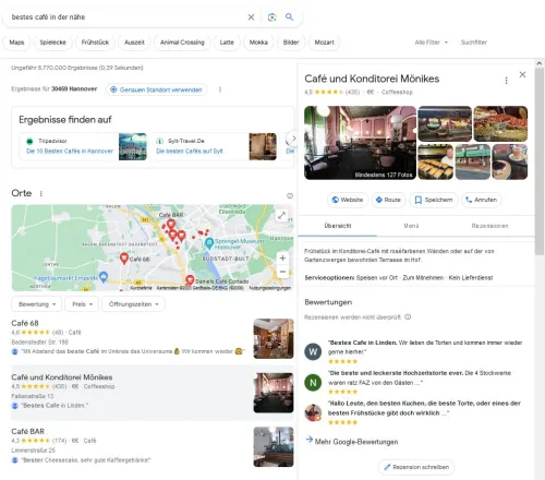 Beispiel: Google Suche