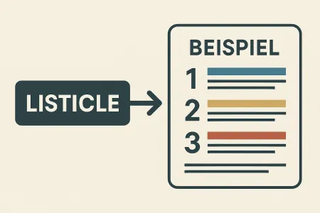 Beispiel: Aufbau von Listicles