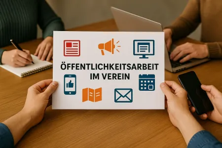 Öffentlichkeitsarbeit im Verein (KI-Symbolbild)