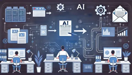 KI-Pressemitteilung generieren (Symbolbild)