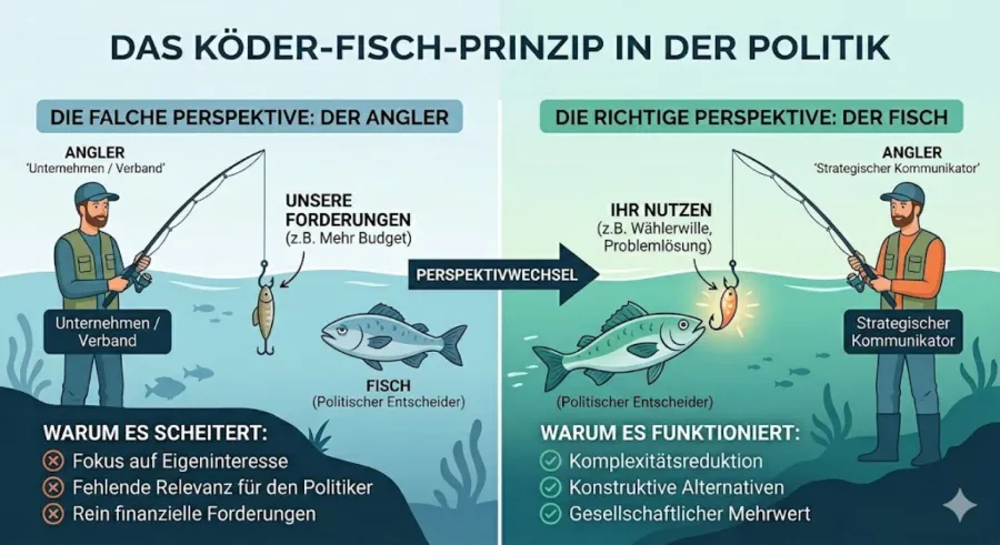 Positionspapier nach dem dem Köder-Fisch-Prinzip erstellen Positionspapier nach dem dem Köder-Fisch-Prinzip erstellen
