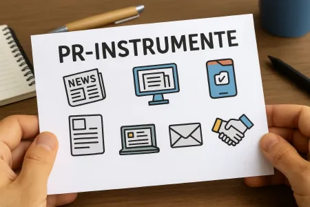 Instrumente der Presse- und Öffentlichkeitsarbeit für Vereine (KI-Symbolbild)