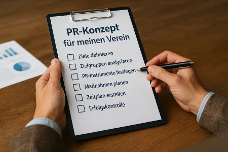 Konzept für Ihre Öffentlichkeitsarbeit (KI-Symbolbild)