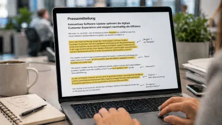 Typische Schwachstellen in Pressemitteilungen Typische Schwachstellen in Pressemitteilungen