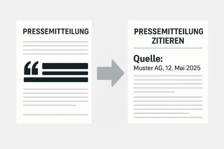 Pressemitteilung zitieren Pressemitteilung zitieren
