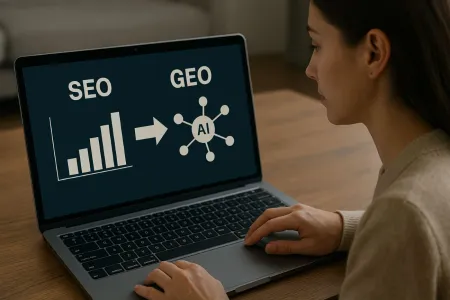 SEO für KI = GEO (KI-Symbolbild) SEO für KI = GEO (KI-Symbolbild)