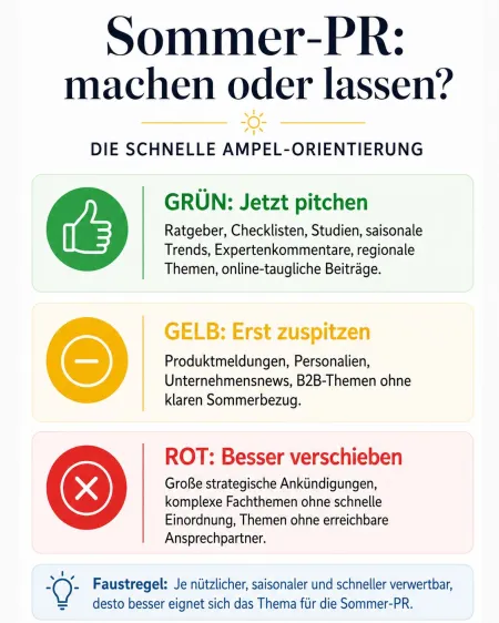 Sommer-PR machen oder lassen? Sommer-PR machen oder lassen?
