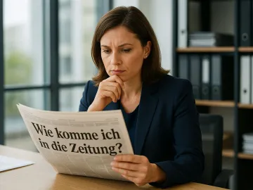 Wie komme ich in die Zeitung?