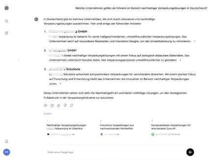 Wir Ihr Unternehmen in KI-Antworten genannt? Wir Ihr Unternehmen in KI-Antworten genannt?