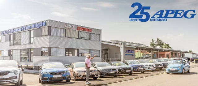 Neuwagen Großhändler mit Umsatzrekord: 25 Jahre APEG Automarkt im Allgäu Bild: Neuwagen Großhändler mit Umsatzrekord: 25 Jahre APEG Automarkt im Allgäu
