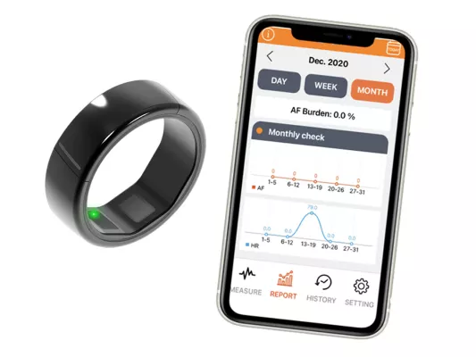 Bild: CART-I – mobiler EKG-Ring zur permanenten Herzüberwachung - Medizinprodukt jetzt in Deutschland erhältlich