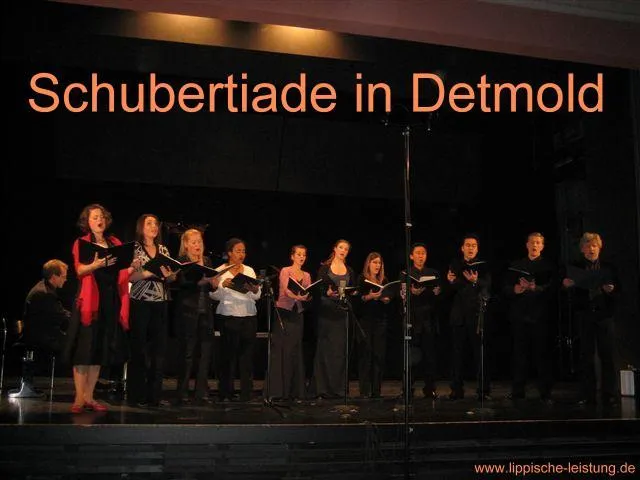 Bild: Prof. Kreutz und Studenten der Musikhochschule Detmold begeisterten mit zeitlosen Liedern von Franz Schubert