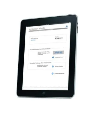 Bild: MySupport goes mobile – Das iPad* als idealer Messebegleiter