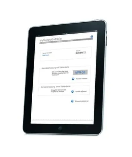 Bild: MySupport goes mobile – Das iPad* als idealer Messebegleiter