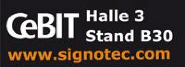 Bild: CeBIT 2011: signotec mit den Pen-Pads der Extraklasse in diesem Jahr in Halle 3