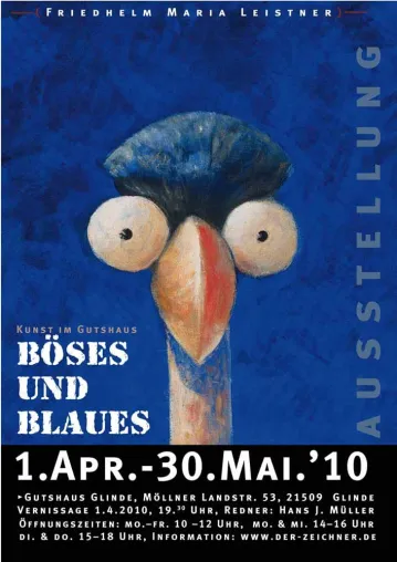 Bild: Ausstellung: Böses und Blaues im Kunsthaus Glinde