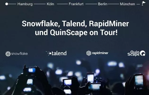 Cloud Business Intelligence: Roadshow mit Talend/Snowflake/RapidMiner Bild: Cloud Business Intelligence: Roadshow mit Talend/Snowflake/RapidMiner