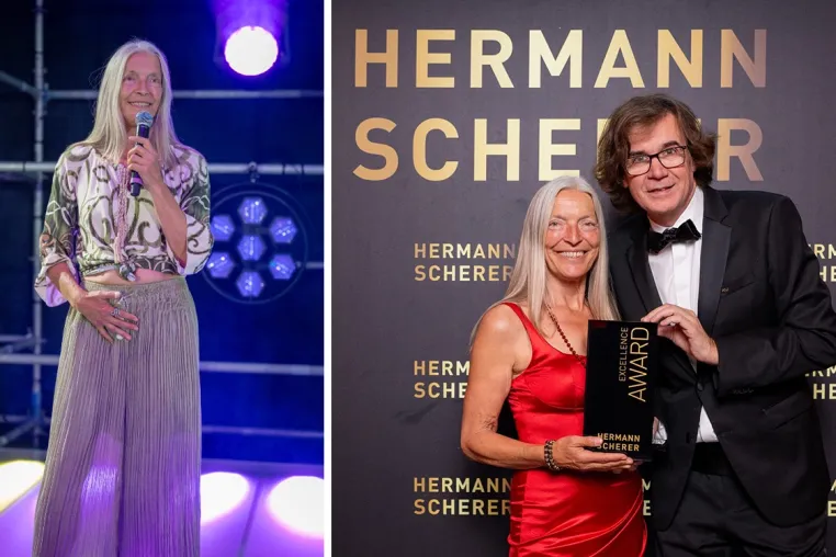 Bild: Tantra-Meisterin Pravahi Starck begeistert beim Speaker Slam und gewinnt den Excellence Award