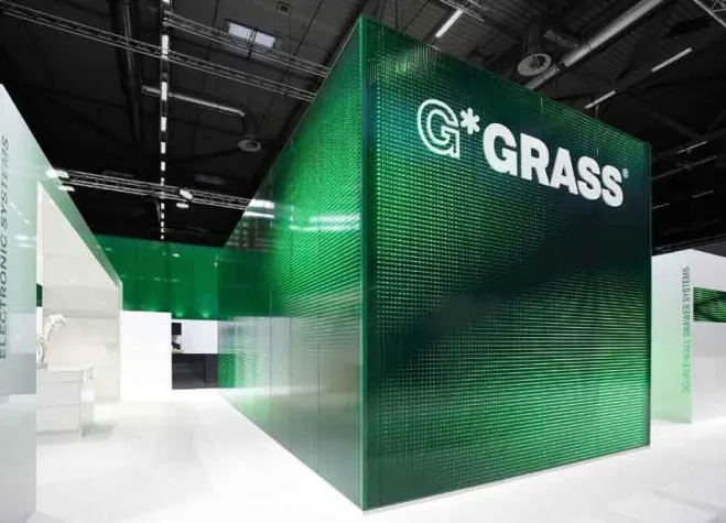 Bild: Light Event installierte auf der Interzum in Köln einen LED-Raum für GRASS