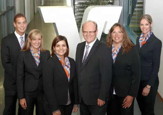 Bild: Das neue Team der Volksbank Ludwigsburg im Freiberger Bahnhof