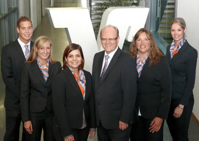 Bild: Das neue Team der Volksbank Ludwigsburg im Freiberger Bahnhof