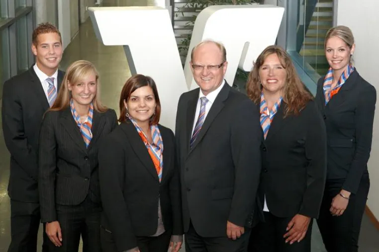 Bild: Das neue Team der Volksbank Ludwigsburg im Freiberger Bahnhof
