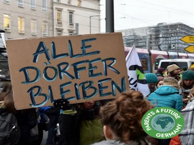 Bild: Parents for Future kritisieren Räumungen im Hambacher Wald!
