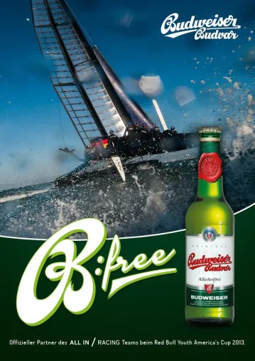 B:Free 2 Sail – Budweiser Budvar Alkoholfrei präsentiert sich auf der Kieler Woche Bild: B:Free 2 Sail – Budweiser Budvar Alkoholfrei präsentiert sich auf der Kieler Woche
