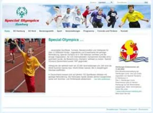 Bild: keen realisiert Special Olympics Website