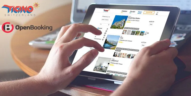 Bild: OpenBooking unterstützt Ticino Tourismus beim Relaunch des Ferienwohnungsportal