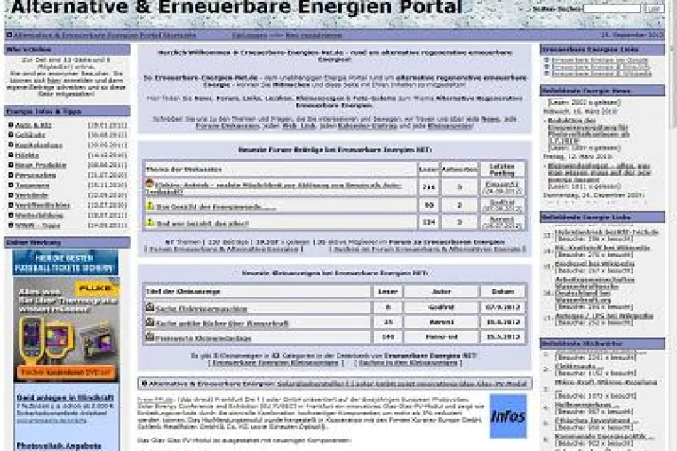 Erneuerbare Energien Portal Relaunch: Neu mit Fotogalerie Bild: Erneuerbare Energien Portal Relaunch: Neu mit Fotogalerie