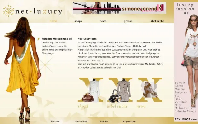 Bild: net-luxury.com - Shopping Guide für Luxus- und Designermode im Internet