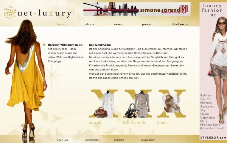 net-luxury.com - Shopping Guide für Luxus- und Designermode im Internet Bild: net-luxury.com - Shopping Guide für Luxus- und Designermode im Internet
