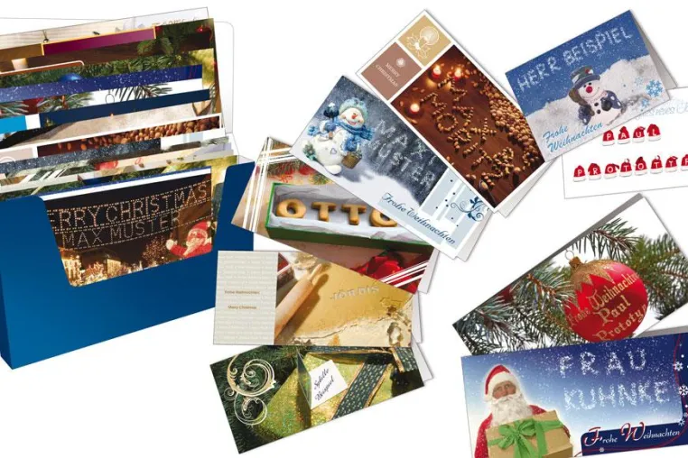 Bild: Weihnachtskarten-Berater-Box für Werbemittelhändler