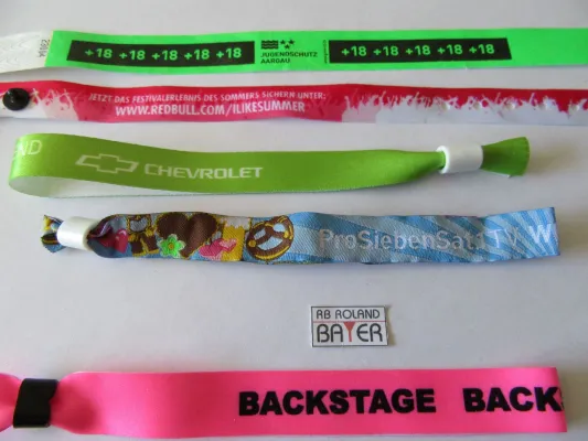 Bild: Kontrollbänder für Events , Veranstaltungen und zur Personalkennzeichnung