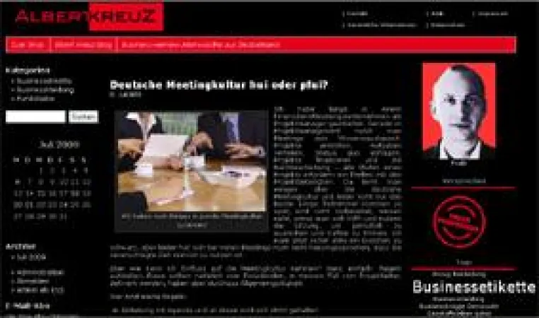 Bild: ALBERT KREUZ bloggt über Businesskleidung, Businessetikette und Businessideen