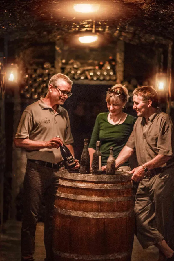 Weinprobe im Weinkeller in Saale-Unstrut. Foto: Saale-Unstrut-Tourismus e.V./Transmedial