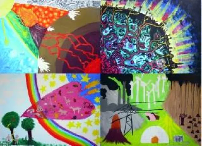 Europäische Entwicklungstage - Kunstwerk zu Energie(un)gerechtigkeit Bild: Europäische Entwicklungstage - Kunstwerk zu Energie(un)gerechtigkeit