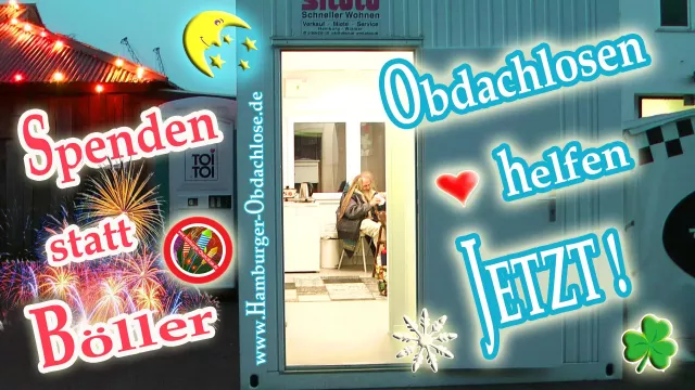 Bild: Spenden statt Böllern - Obdachlosen helfen auch in 2020
