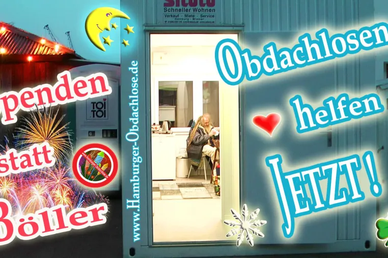 Bild: Spenden statt Böllern - Obdachlosen helfen auch in 2020