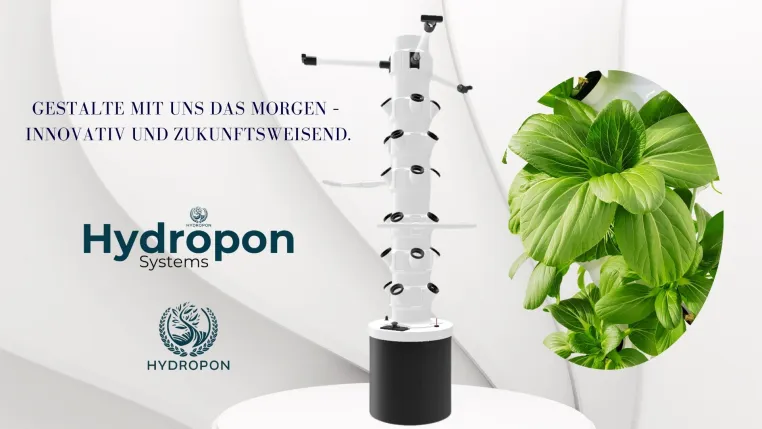Bild: Neues vertikales Hydroponisches System für den Indoor- und Outdoor-Anbau von Kräutern und Gemüse