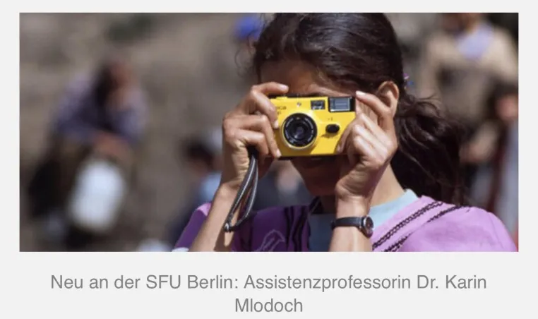 Bild: Neu an der Sigmund Freud PrivatUniversität SFU Berlin: Assistenzprofessorin Dr. Karin Mlodoch
