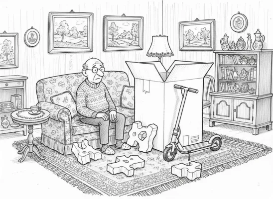 Bild: Herr von L’oreot auf leisen Rollen – Eine pointierte Miniatur über das moderne Fortkommen