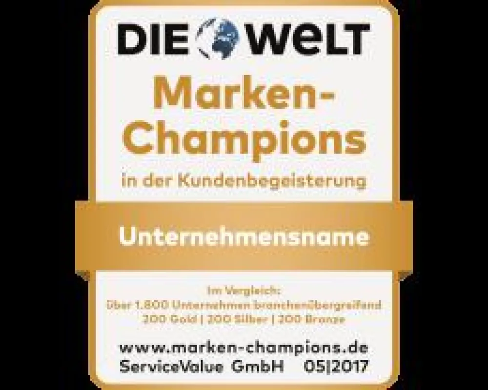 Gütesiegel Marken-Champions