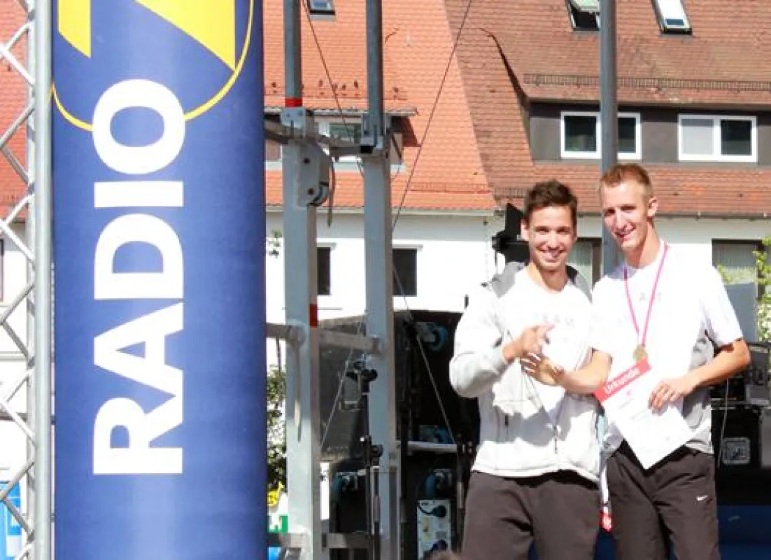 Mathias Schmid (Platz 2: 17,19 min.) | Marius Schimmel (Platz 10: 19,26 min.)