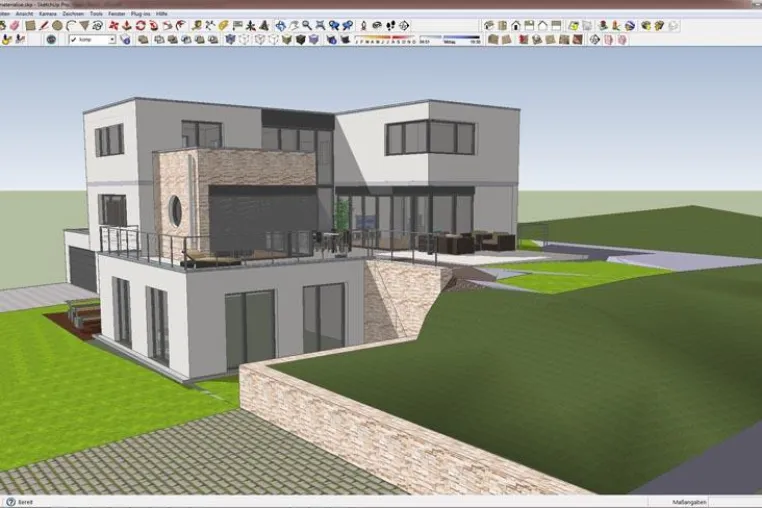 Bild: Leichtes Spiel in der Entwurfsphase mit Google SketchUp Pro 8 - Entwerfen mit professionellen Ergebnissen