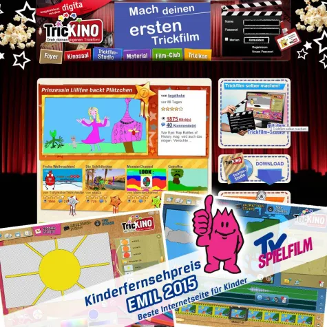 KIDS interactive erhält Kinderfernsehpreis EMIL 2015 für „TricKINO.de Bild: KIDS interactive erhält Kinderfernsehpreis EMIL 2015 für „TricKINO.de